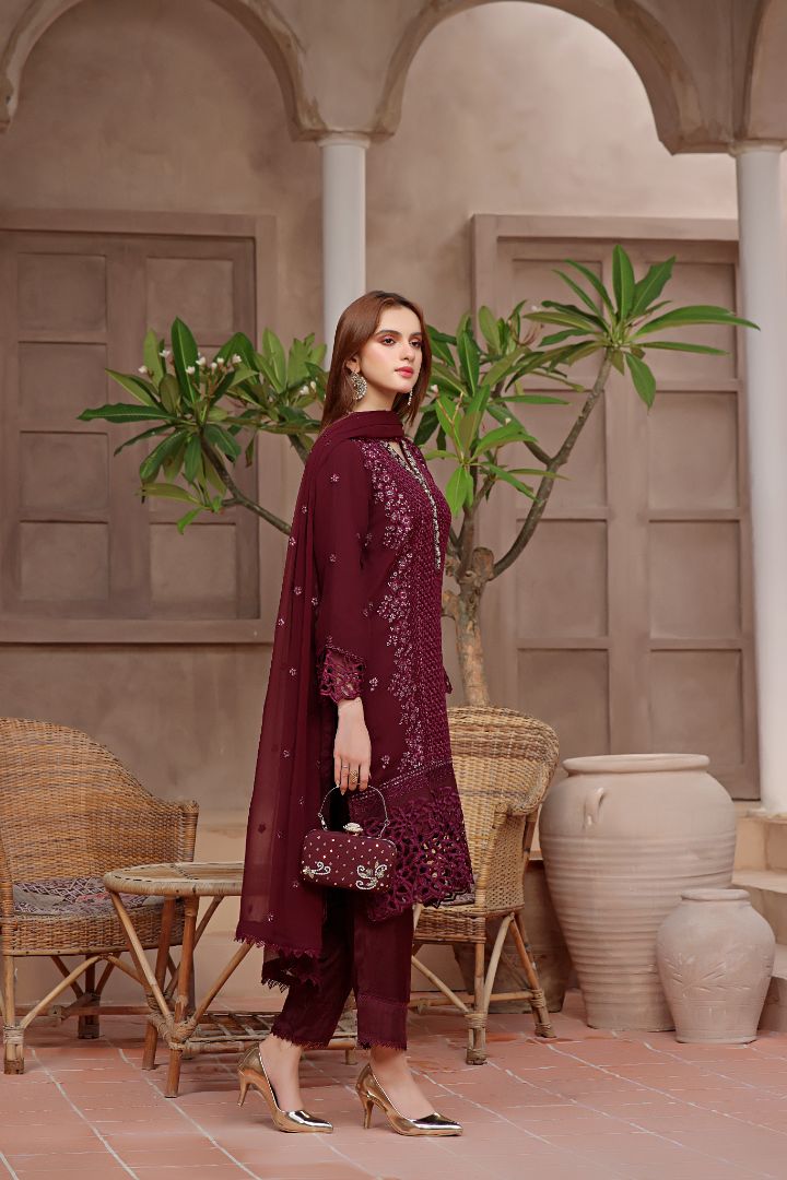 Chiffon Suit with Malai Trouser