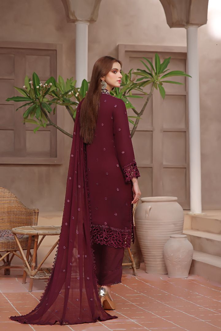 Chiffon Suit with Malai Trouser