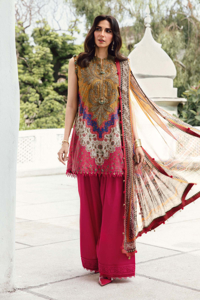 3 Piece Stitched Lawn Suit - Ready to Wear