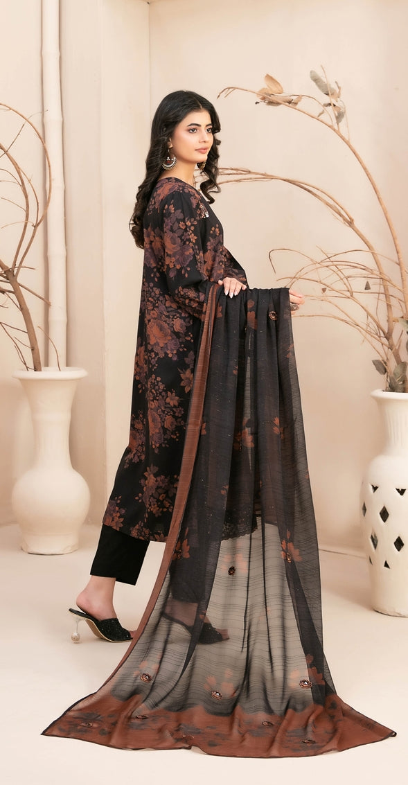 Elegant Embroidered Lawn Suit