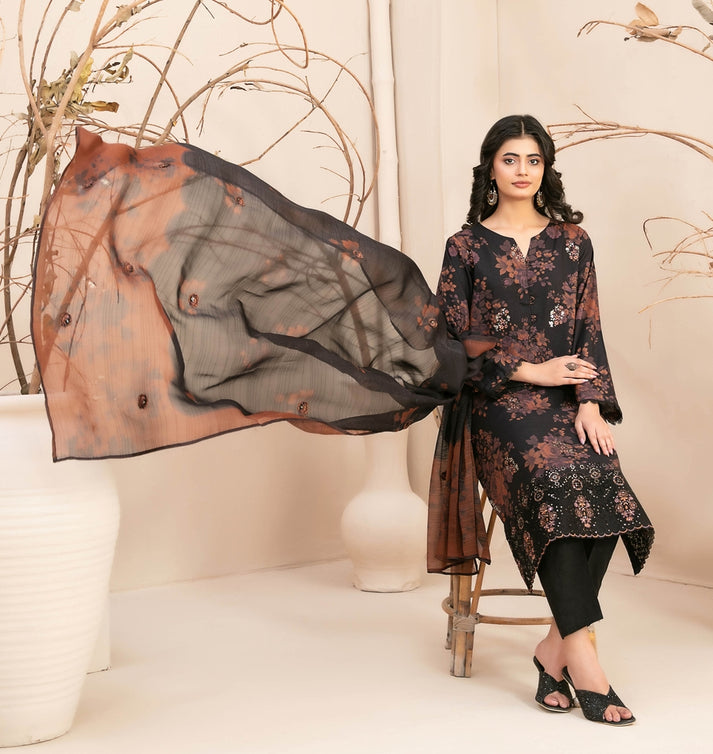 Elegant Embroidered Lawn Suit