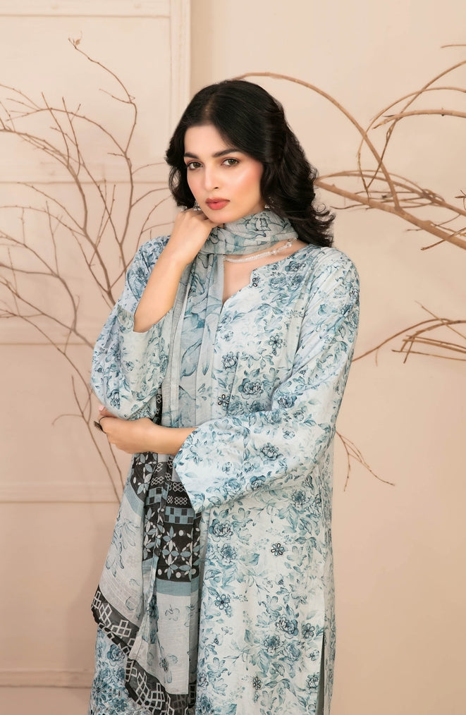 3 Piece Stitched Lawn Suit