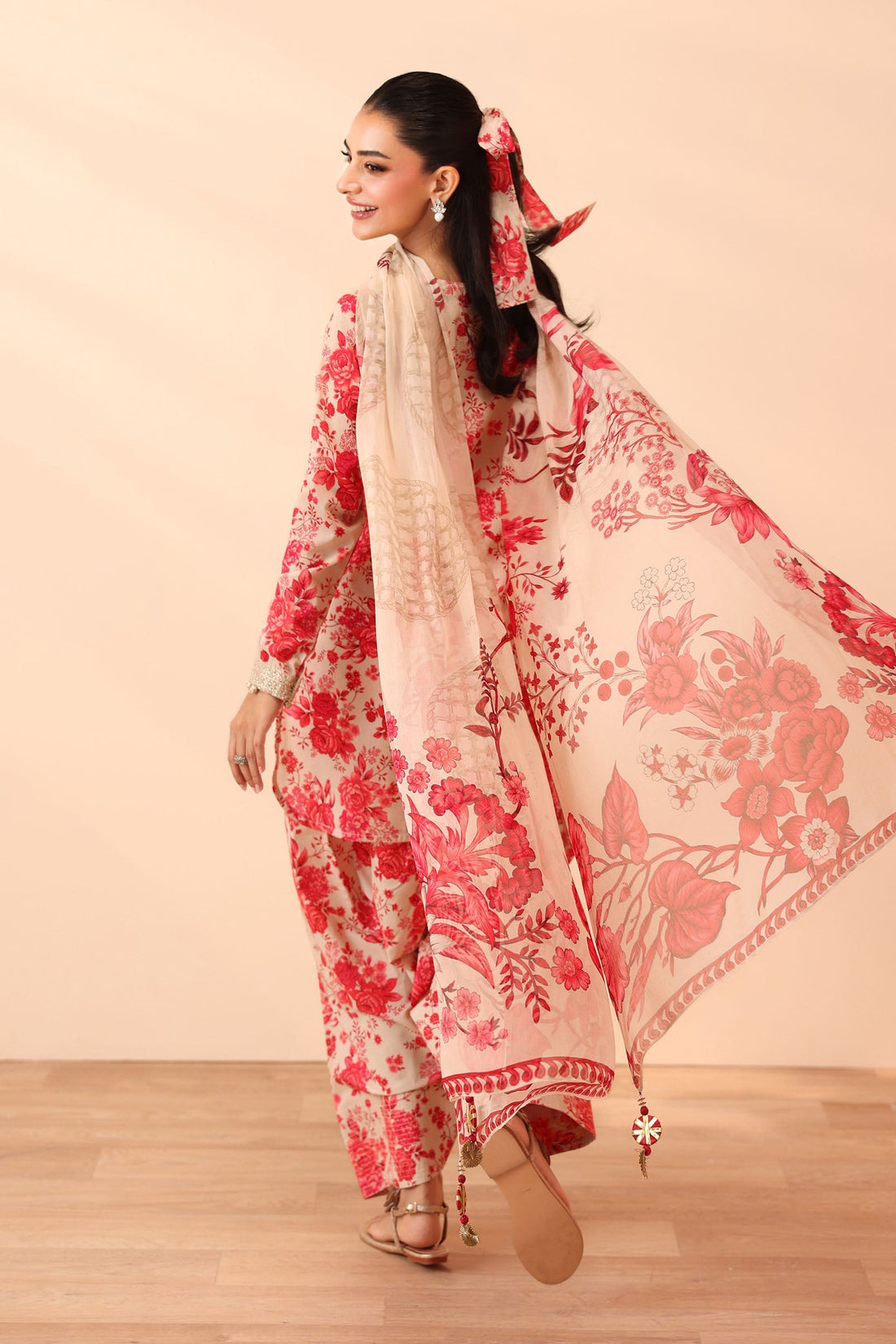 3 Piece Stitched Lawn Suit - Ready to Wear