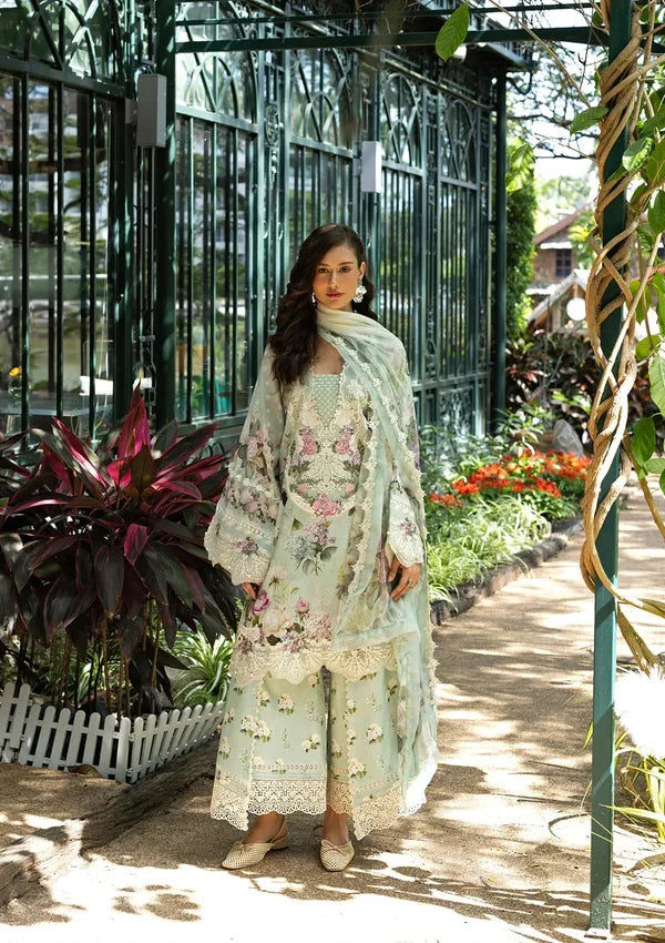 03-Piece Printed Lawn Suit With Chiffon Dupatta | Ready To Wear