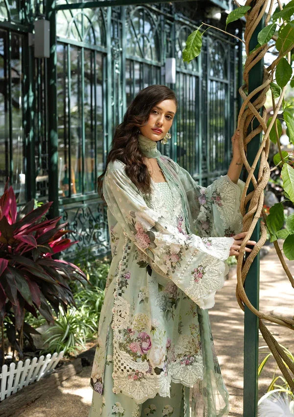 03-Piece Printed Lawn Suit With Chiffon Dupatta | Ready To Wear