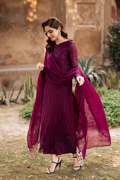 3 Piece Chiffon Embroidery Suit