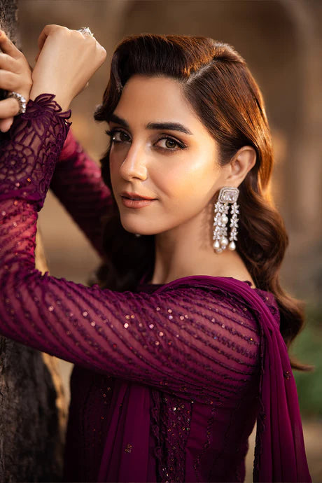 3 Piece Chiffon Embroidery Suit