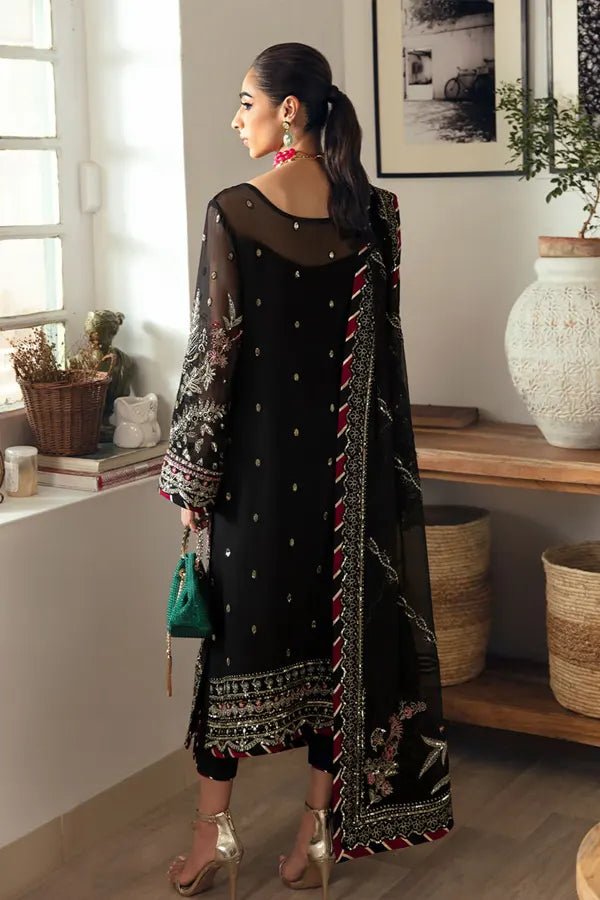 03-Piece Chiffon Suit With Embroidery | Ready To Wear