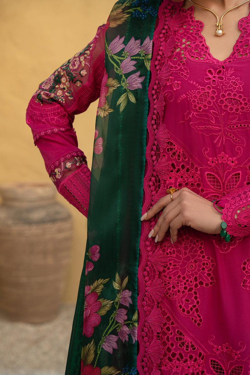 Multi Thread Embroided Suit With Chiffon Dupatta
 | 03-Pcs Stitched