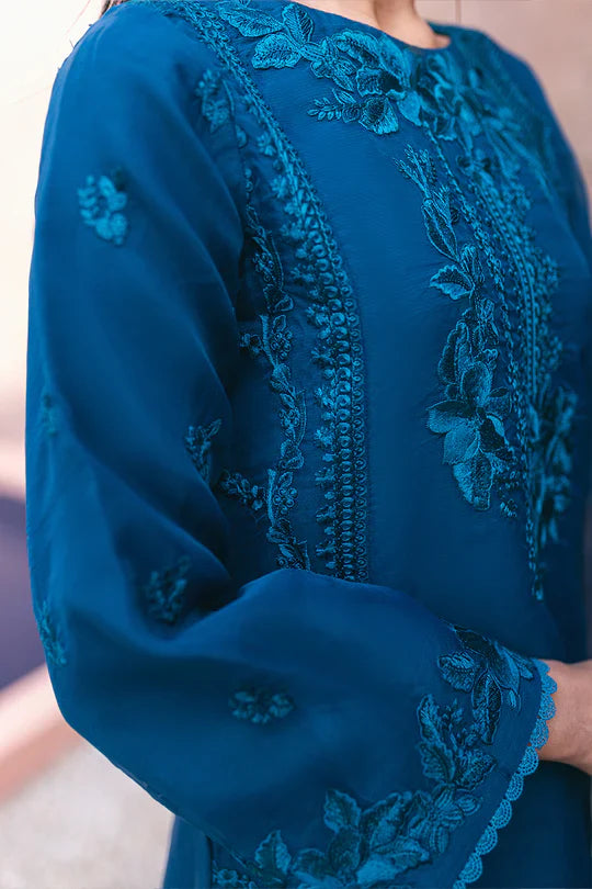 Stitched Chiffon Suit with Malai Trouser