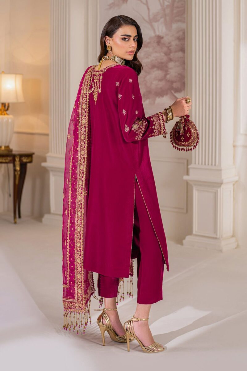 3 Piece Stitched Velvet Suit