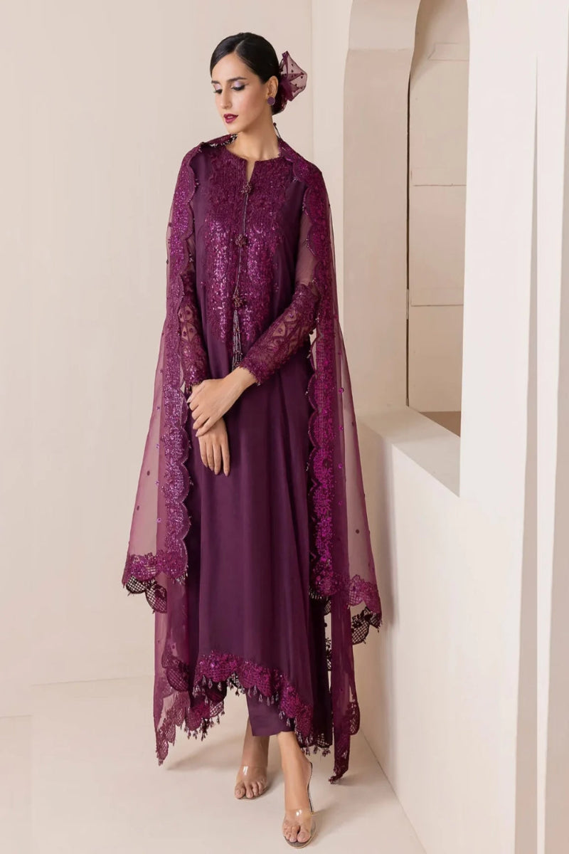 3 Piece Stitched Chiffon Suit - Ready to Wear