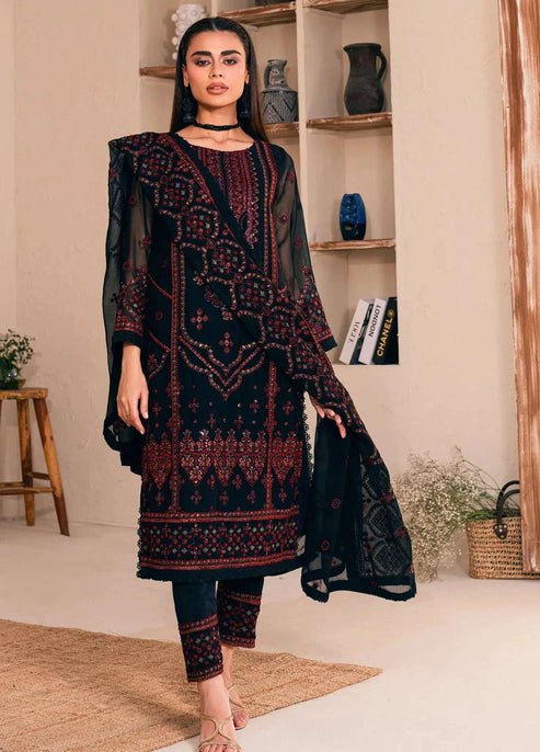 03-PIECE STITCHED CHIFFON SUIT