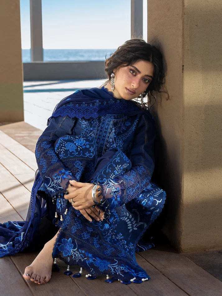 03-Piece Lawn Suit With Embroidery - Ready To Wear