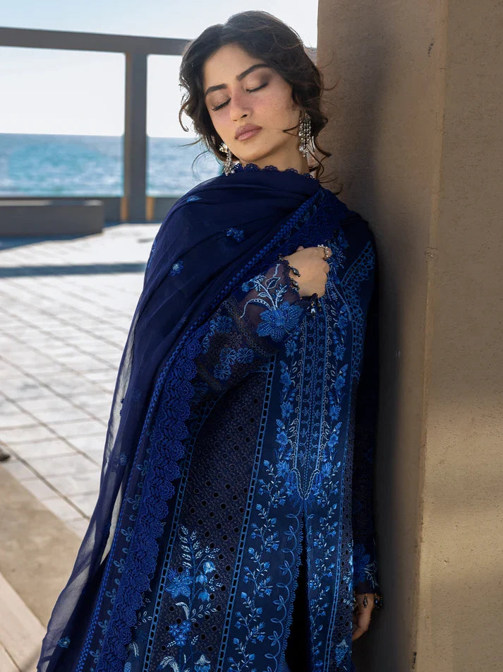03-Piece Lawn Suit With Embroidery - Ready To Wear