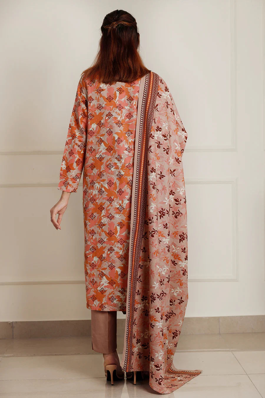 03-Piece Printed Lawn Suit - Ready To Wear
