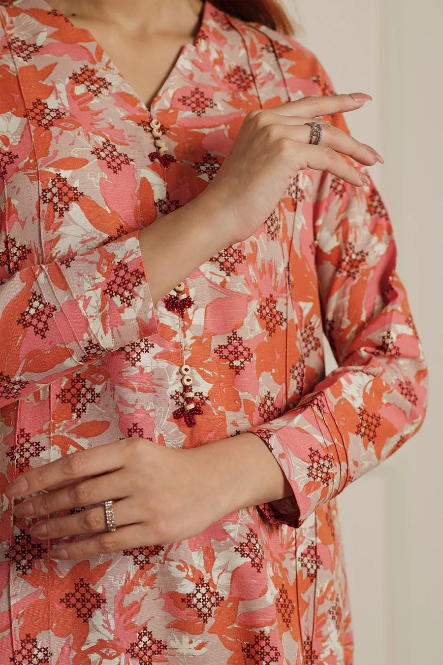 03-Piece Printed Lawn Suit - Ready To Wear