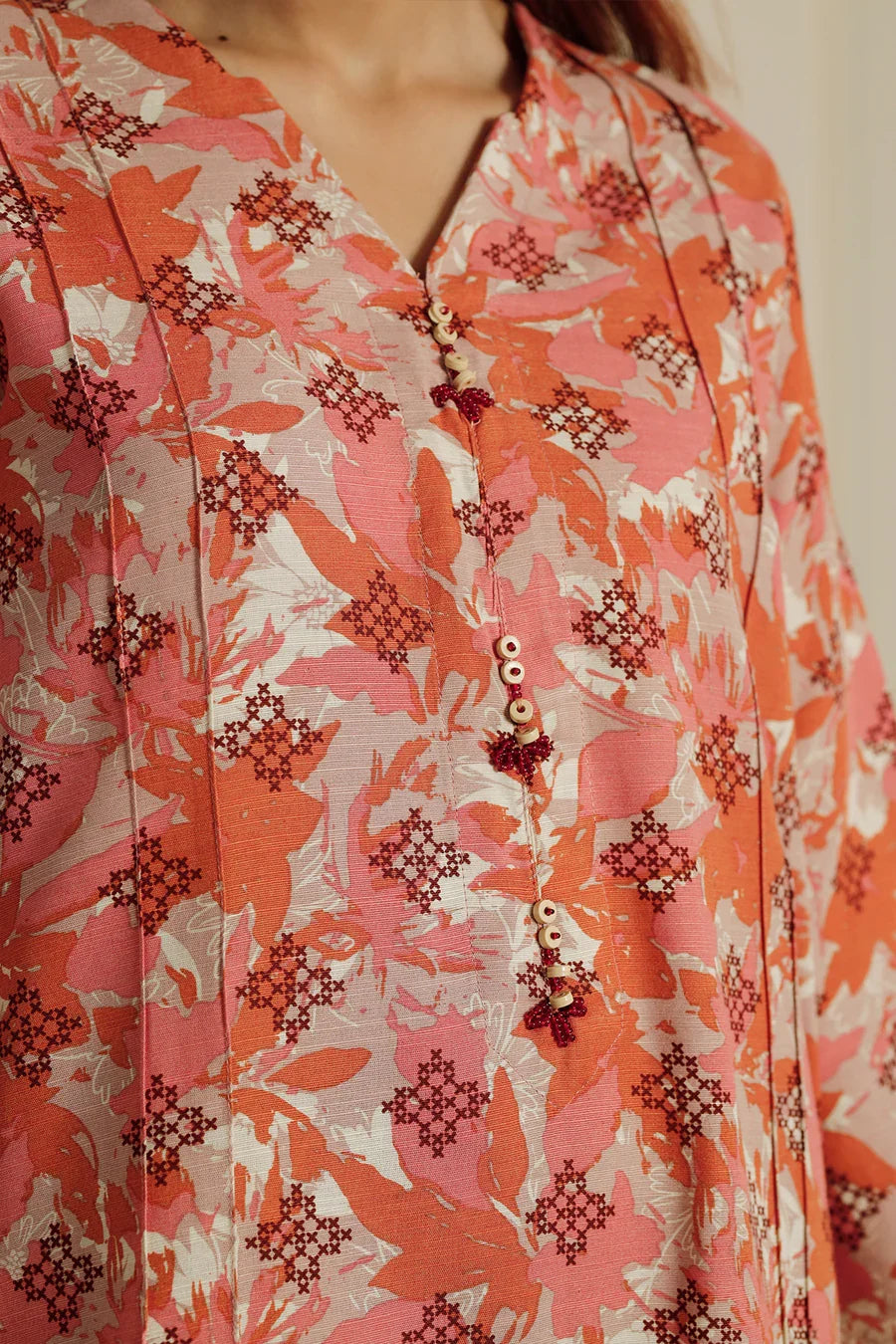 03-Piece Printed Lawn Suit - Ready To Wear