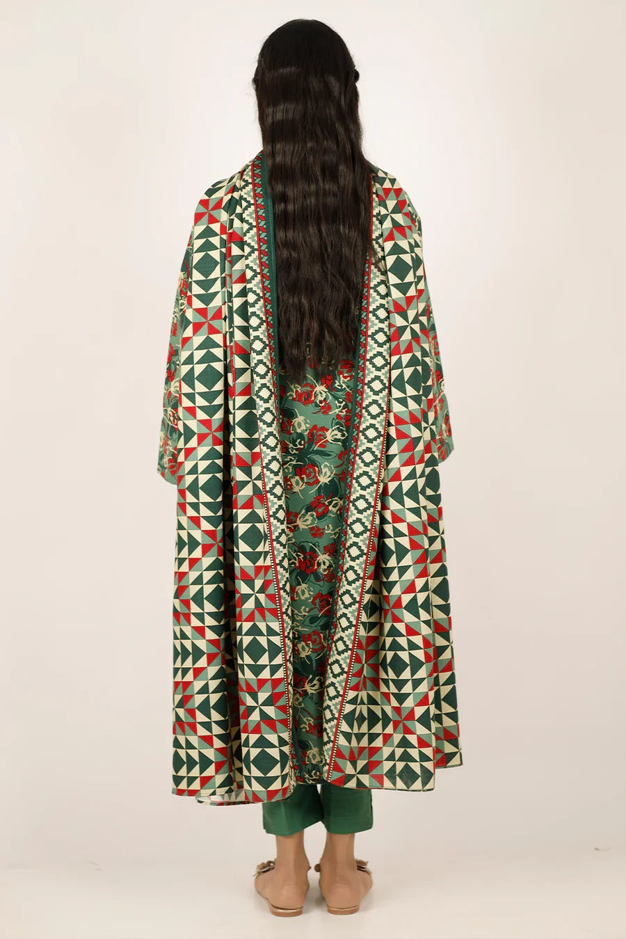 03-Piece Printed Lawn Suit - Ready To Wear