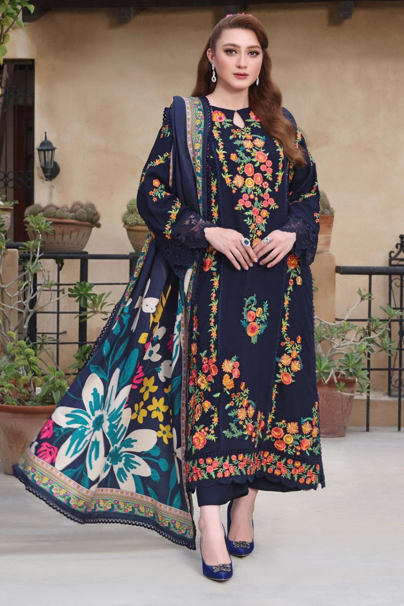 3 Piece Stitched Dhanak Dress - Ready to Wear