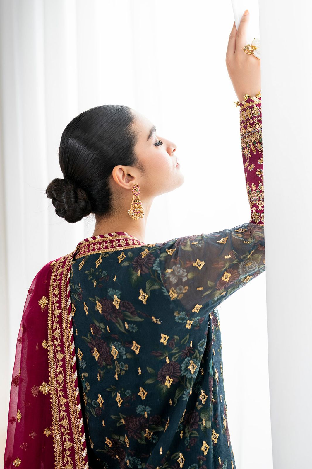 03-Piece Chiffon Suit | Ready To Wear
