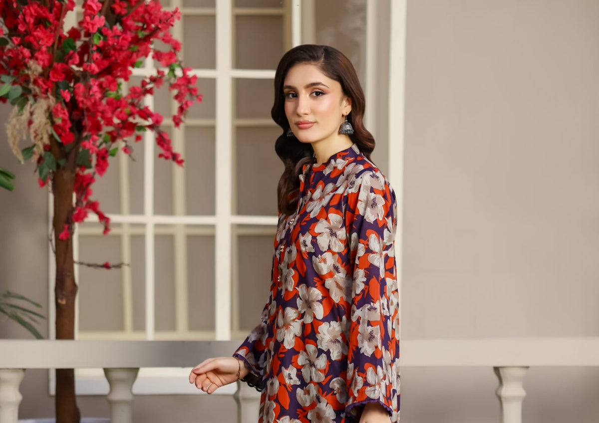 03-Piece Printed Lawn Suit - Ready To Wear