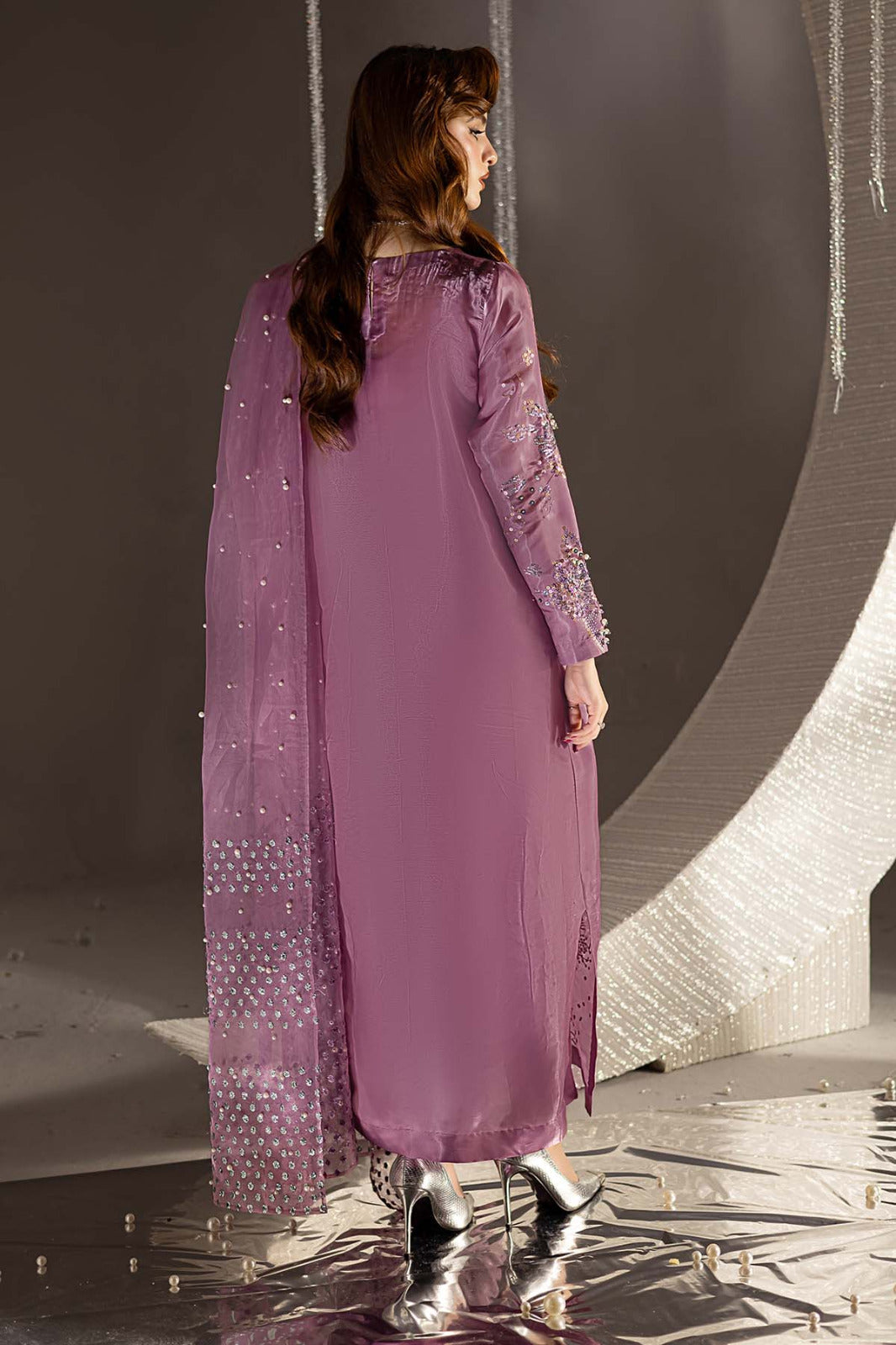 03-Piece Cotton Suit With Embroidery - Ready To Wear