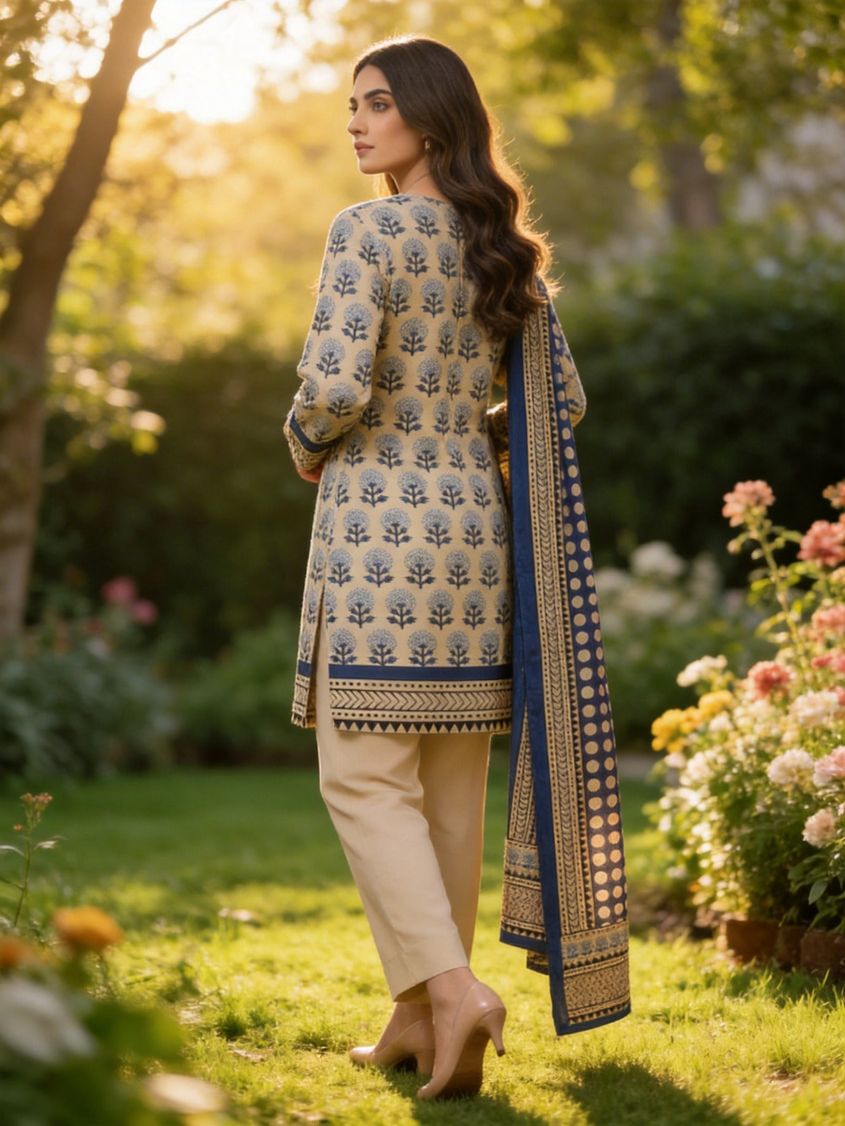 03-Piece Printed Lawn Suit | Ready To Wear