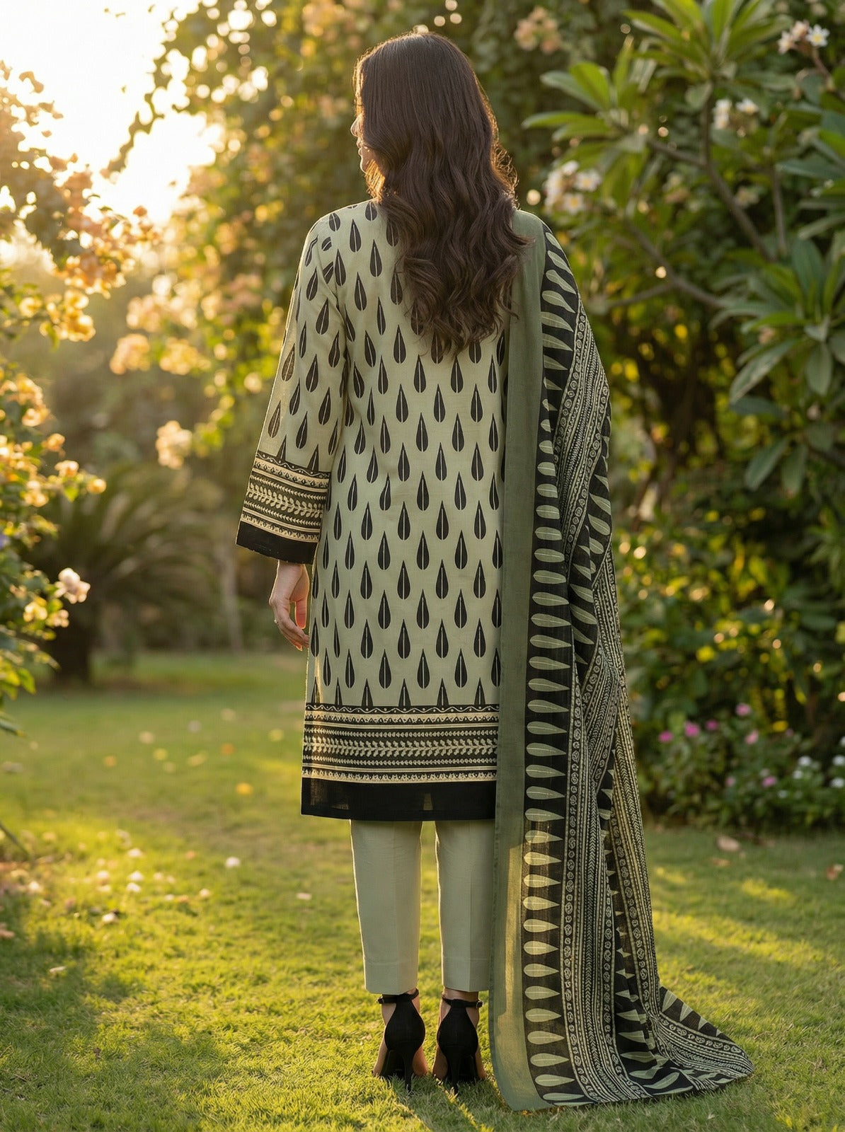 03-Piece Printed Lawn Suit | Ready To Wear