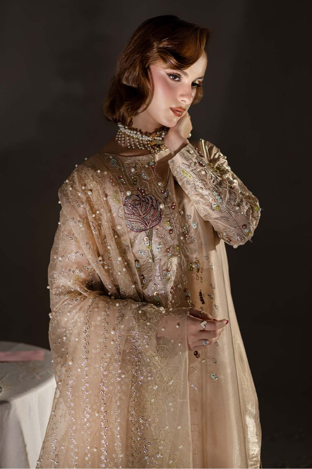 03-Piece Cotton Suit With Chiffon Dupatta | Ready To Wear
