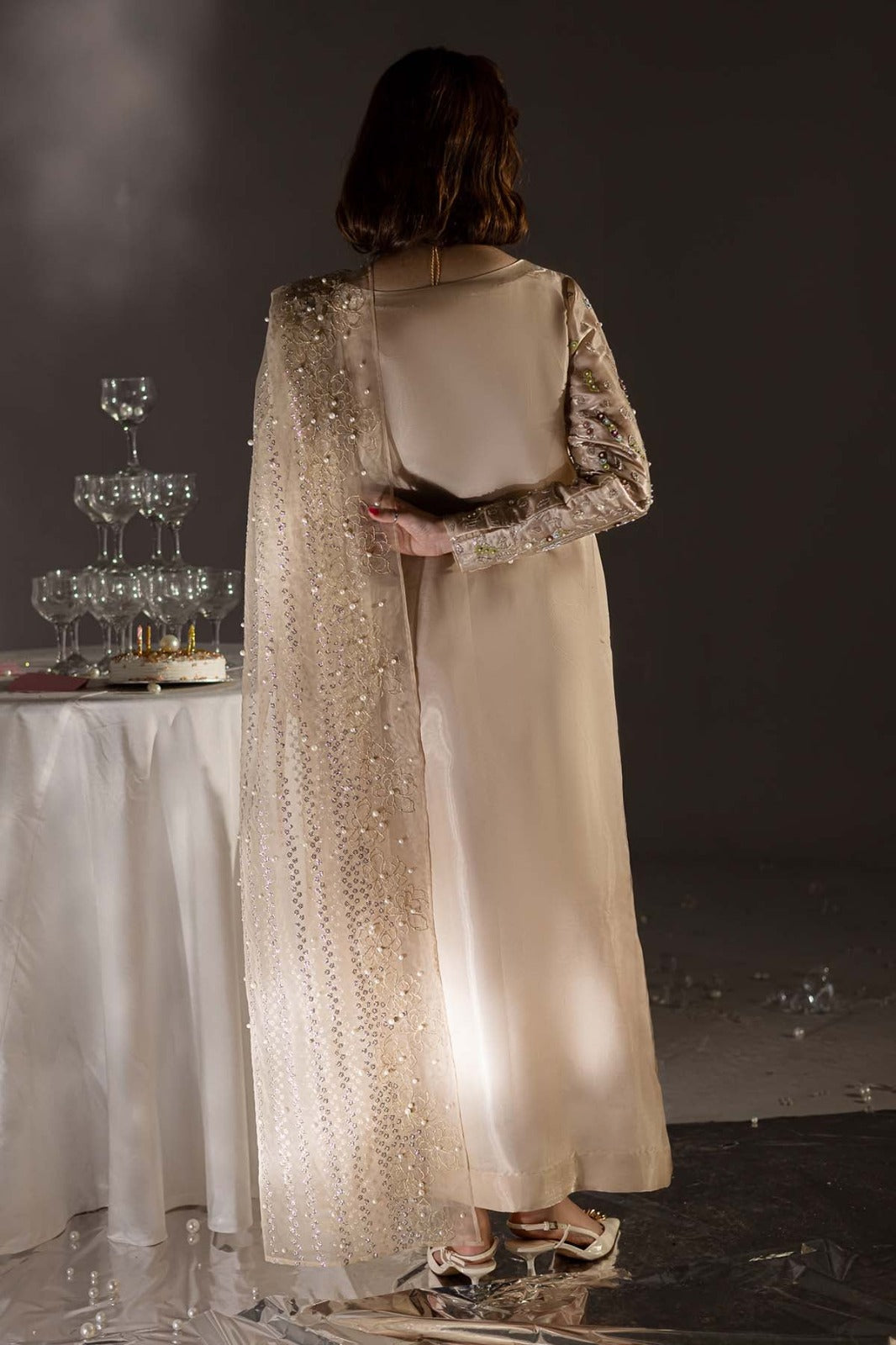 03-Piece Cotton Suit With Chiffon Dupatta | Ready To Wear