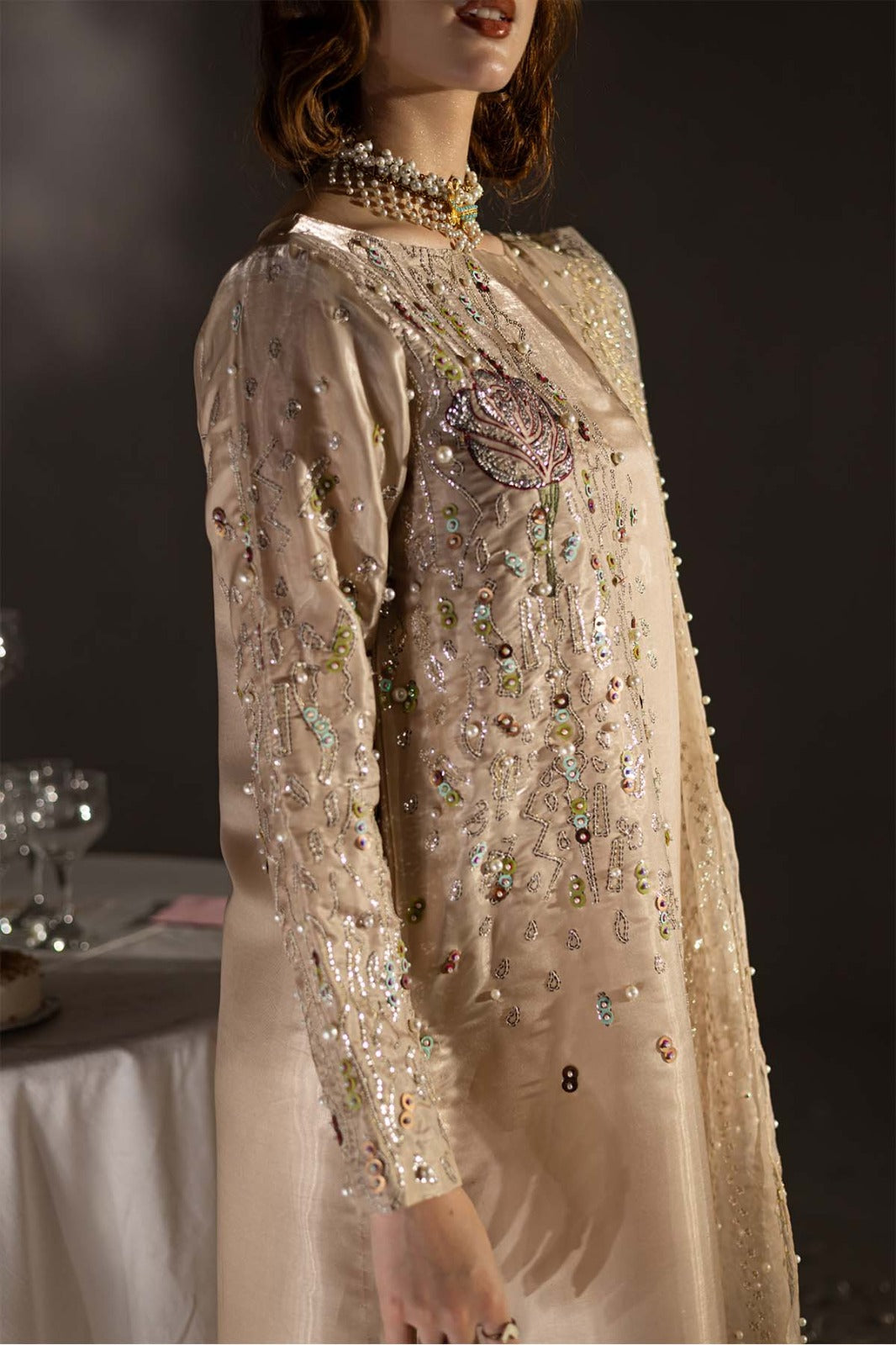 03-Piece Cotton Suit With Chiffon Dupatta | Ready To Wear