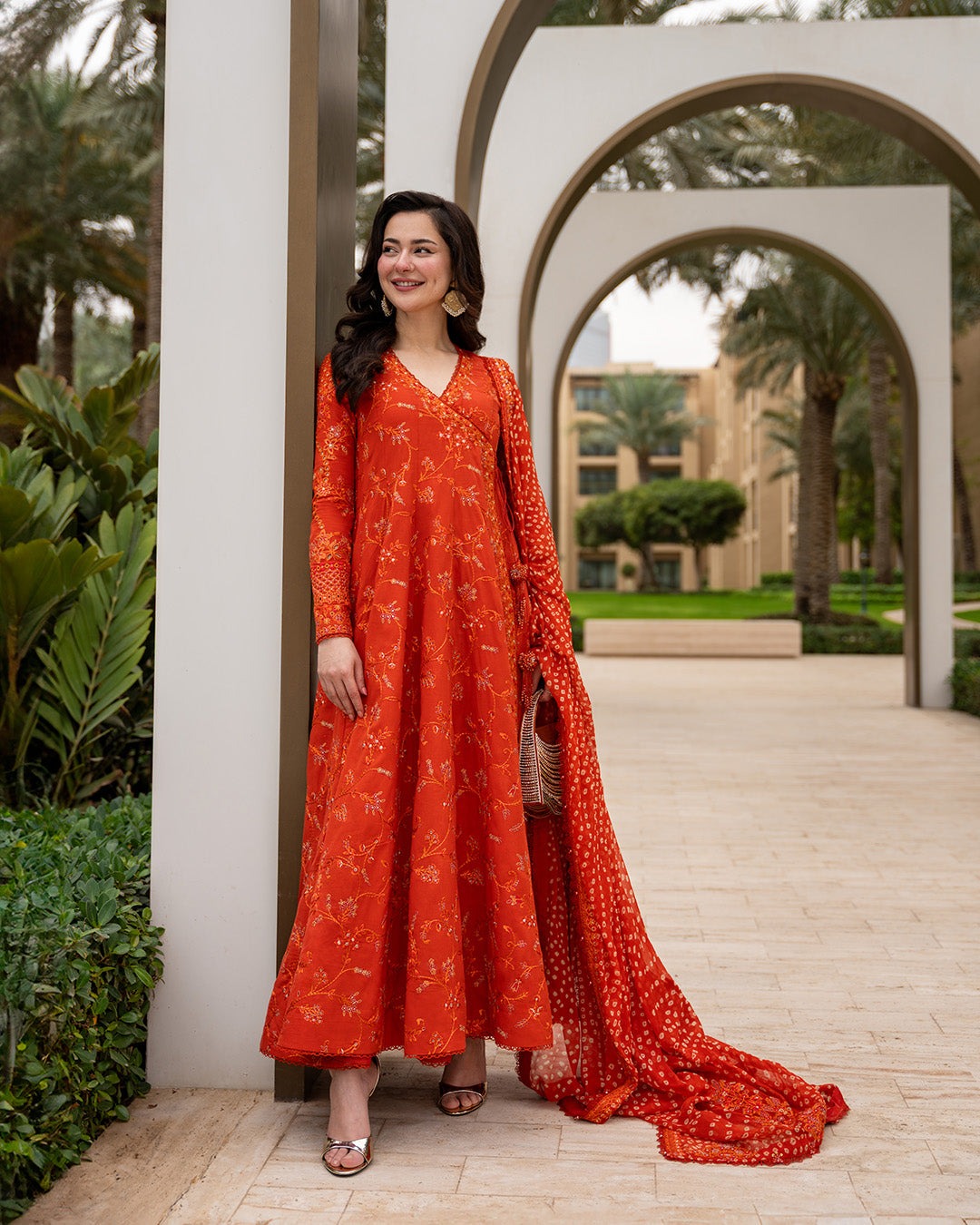 03-Piece Lawn Suit With Chiffon Dupatta | Ready To Wear