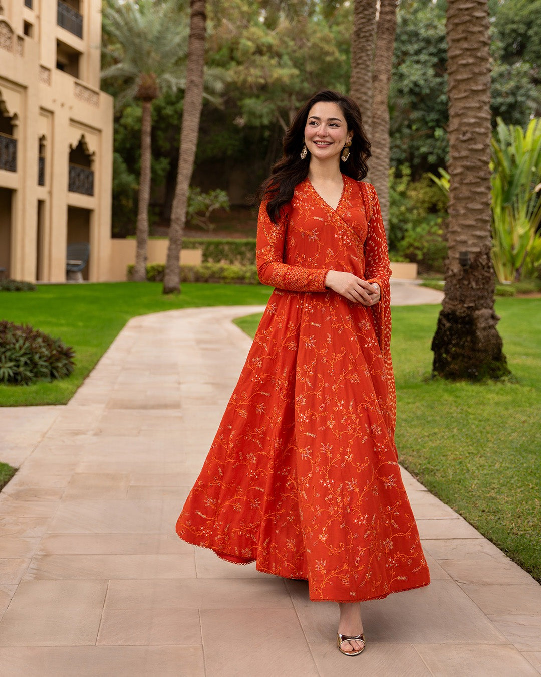 03-Piece Lawn Suit With Chiffon Dupatta | Ready To Wear