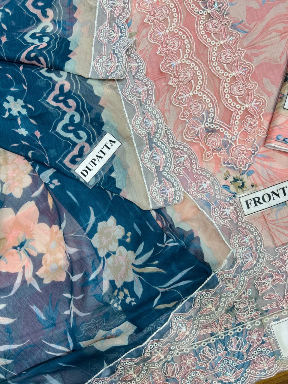 3 Piece Printed Lawn With Chiffon Dupatta