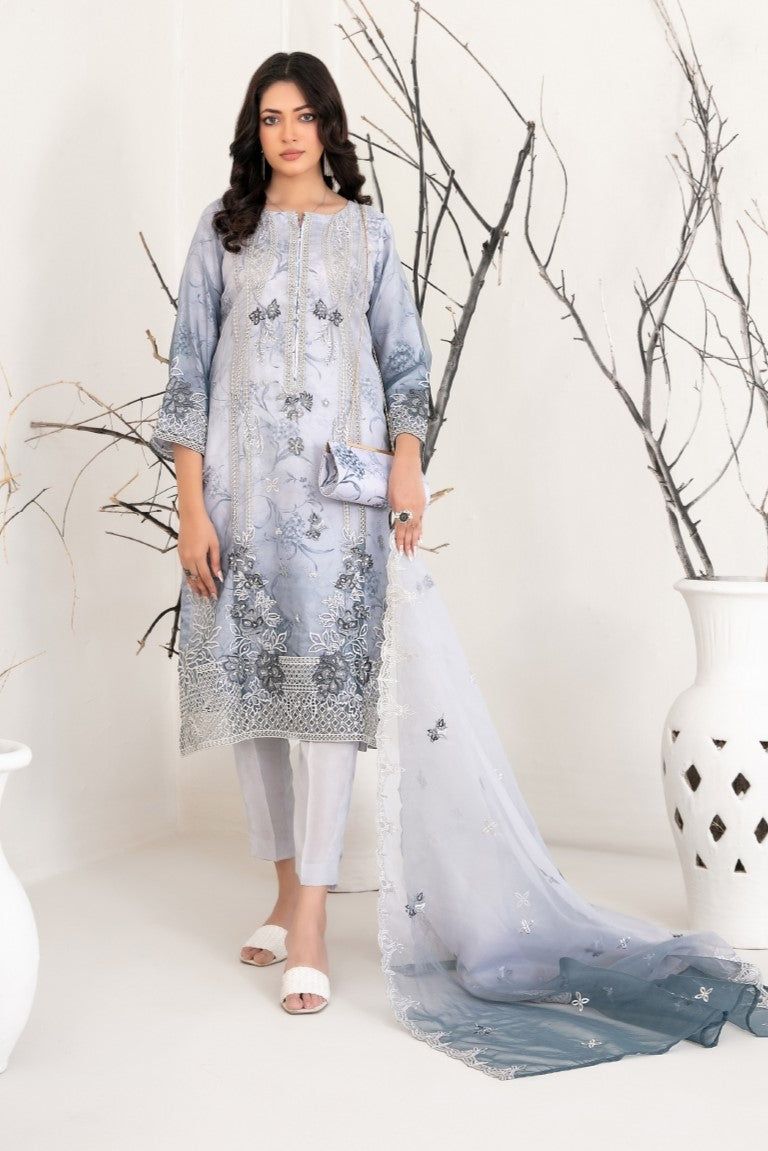 3-Piece -Stitched Organza Collection