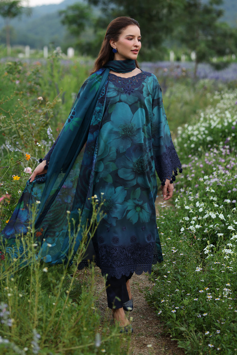 3 Piece Stitched Lawn Suit - Ready  to Wear
