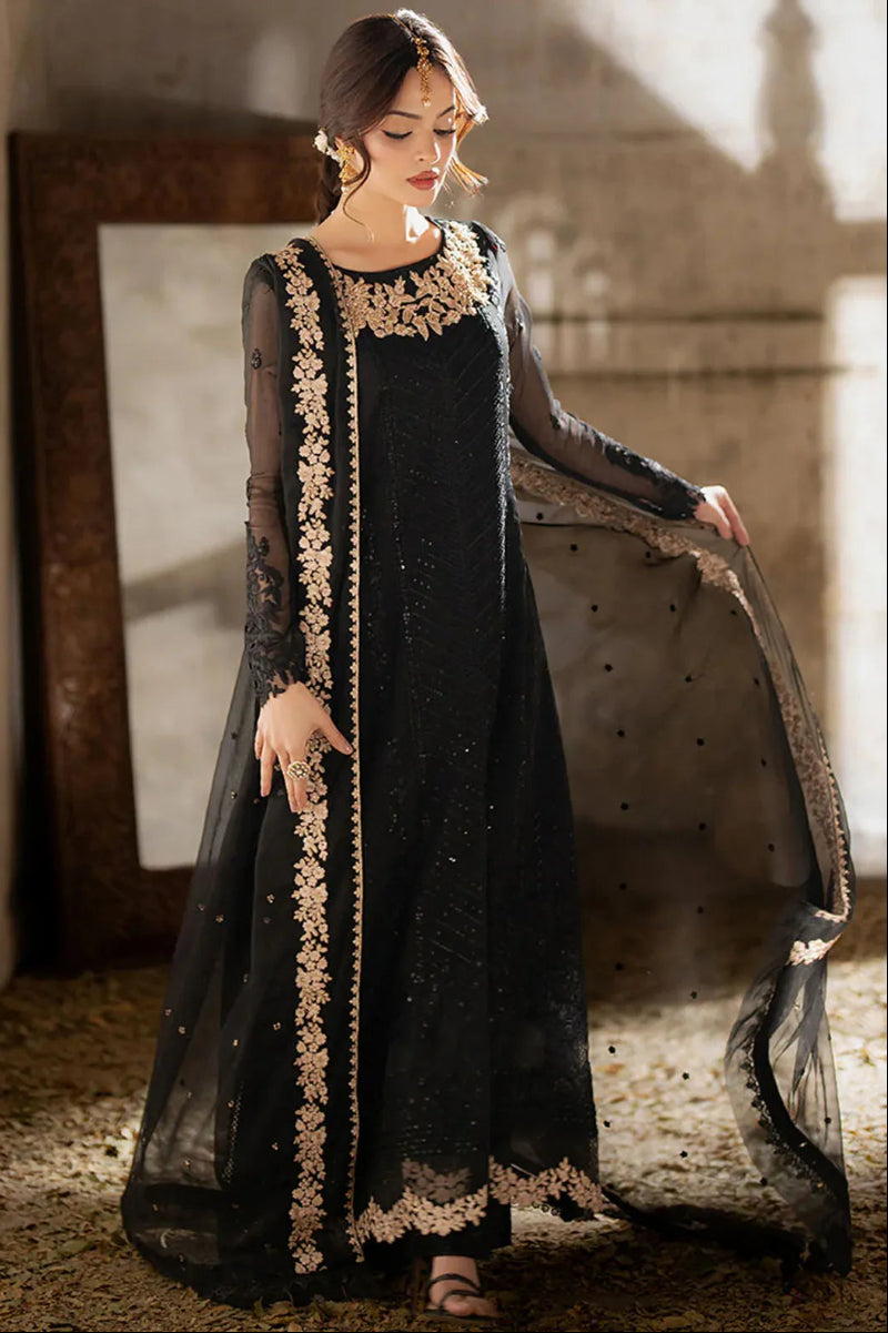 Chiffon Embroidered Suit
