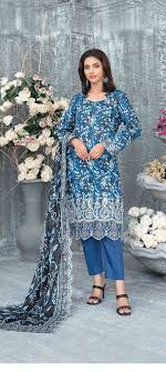 Embroidered Digital Print Lawn Suit