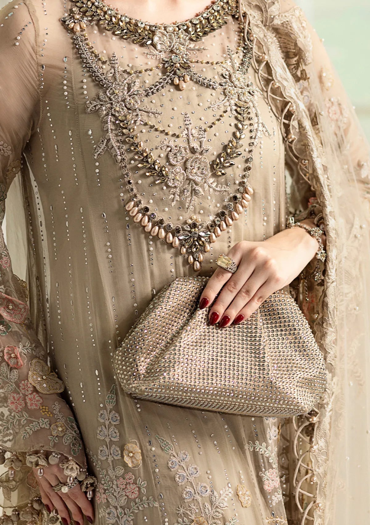 03-PIECE STITCHED CHIFFON SUIT