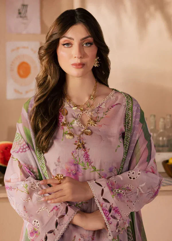 3 Piece Stitched Lawn Suit - Ready to Wear