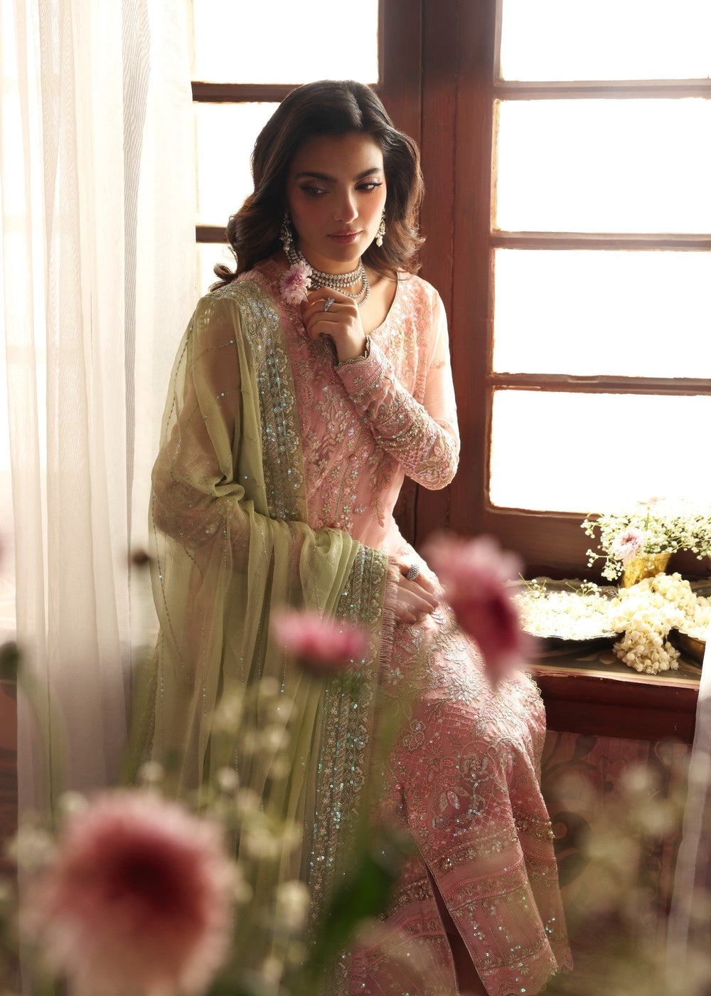 3 Piece Stitched Chiffon Suit - Ready to Wear