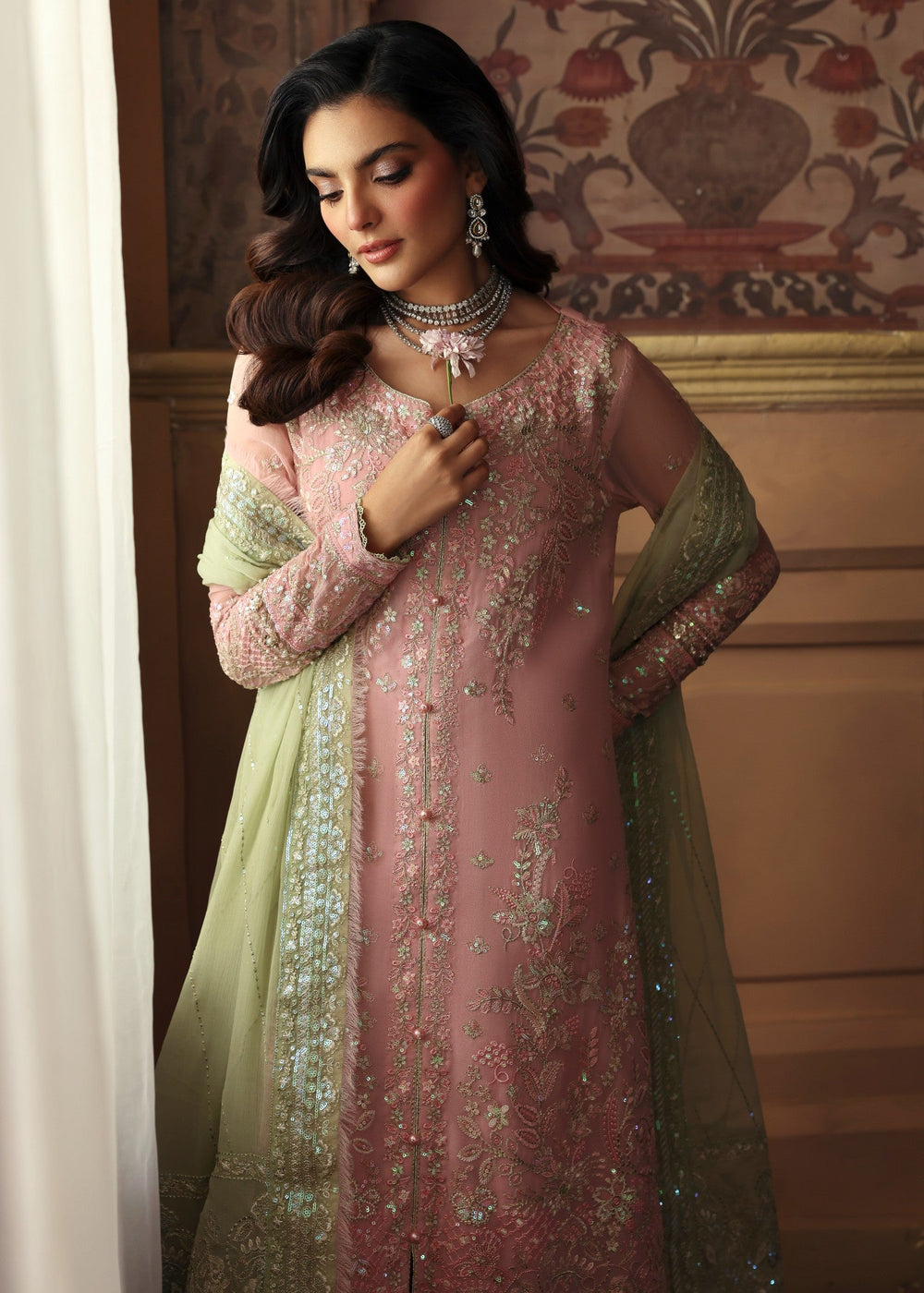 3 Piece Stitched Chiffon Suit - Ready to Wear
