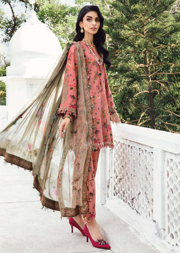 3 Piece Stitched Lawn Suit - Ready to Wear