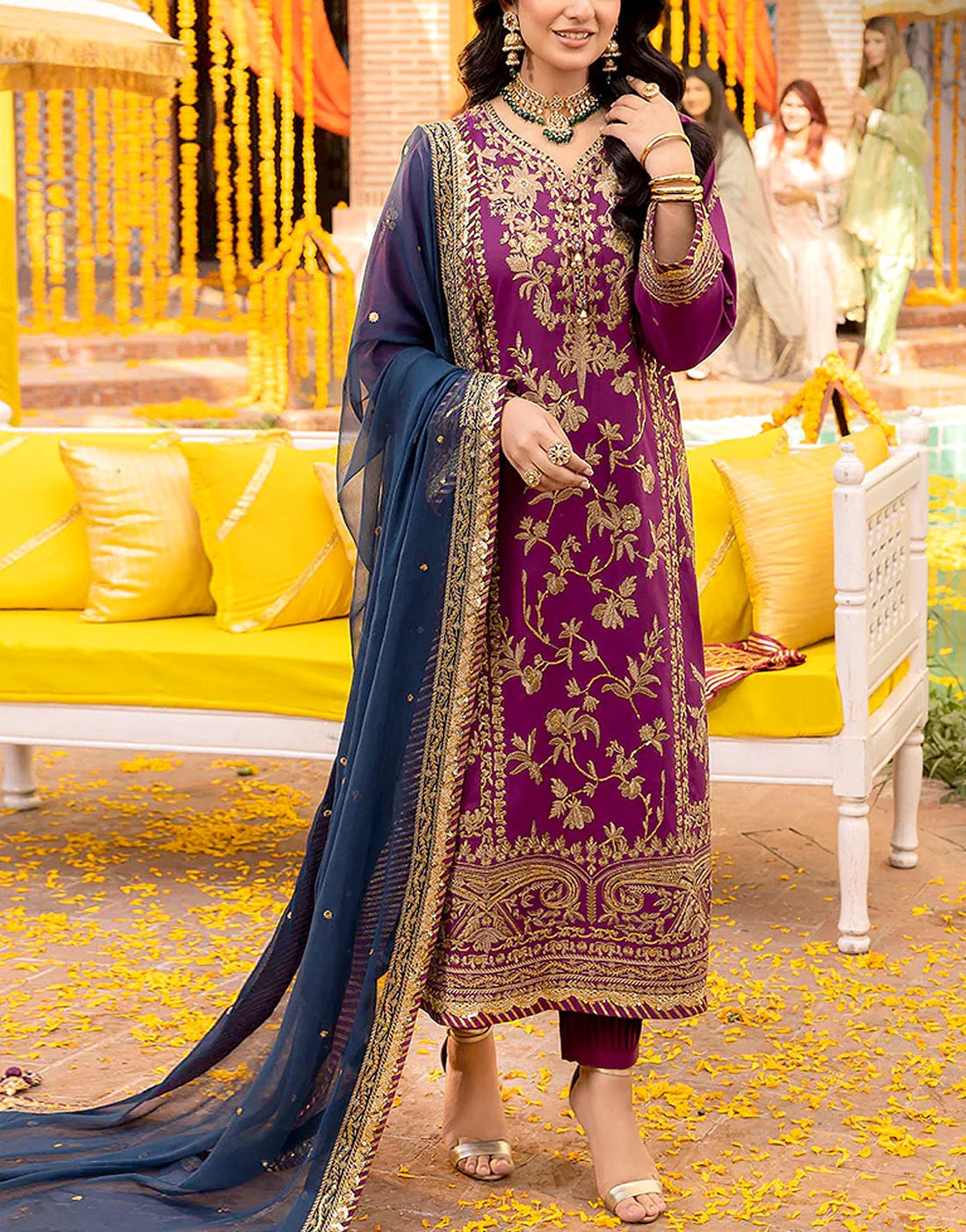3 Piece Stitched Chiffon suit - Ready to Wear