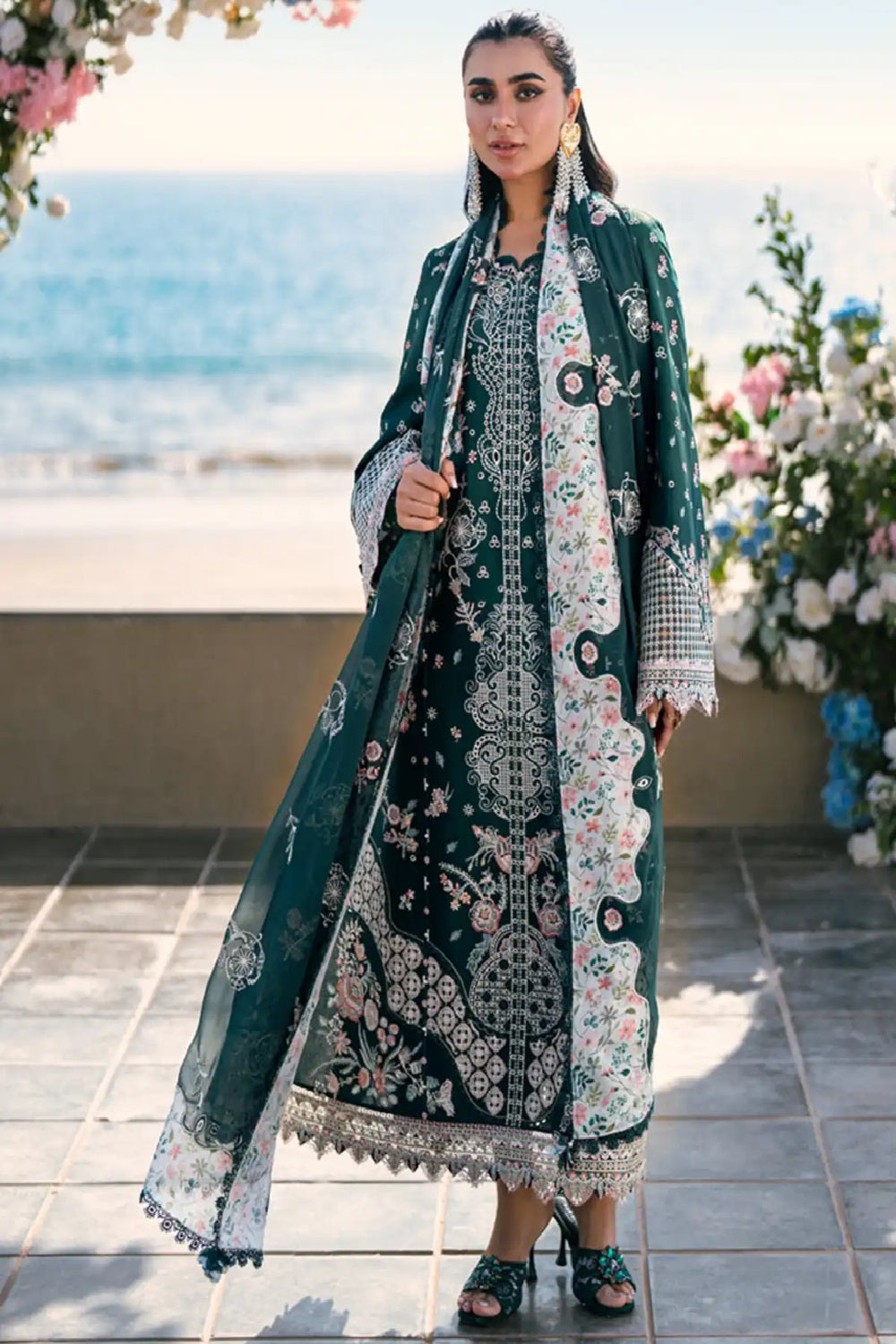 3 Piece Stitched Lawn Suit - Ready to Wear