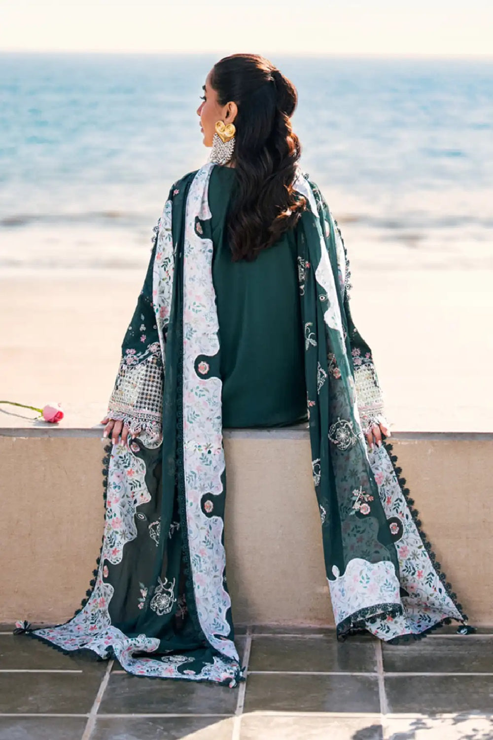 3 Piece Stitched Lawn Suit - Ready to Wear