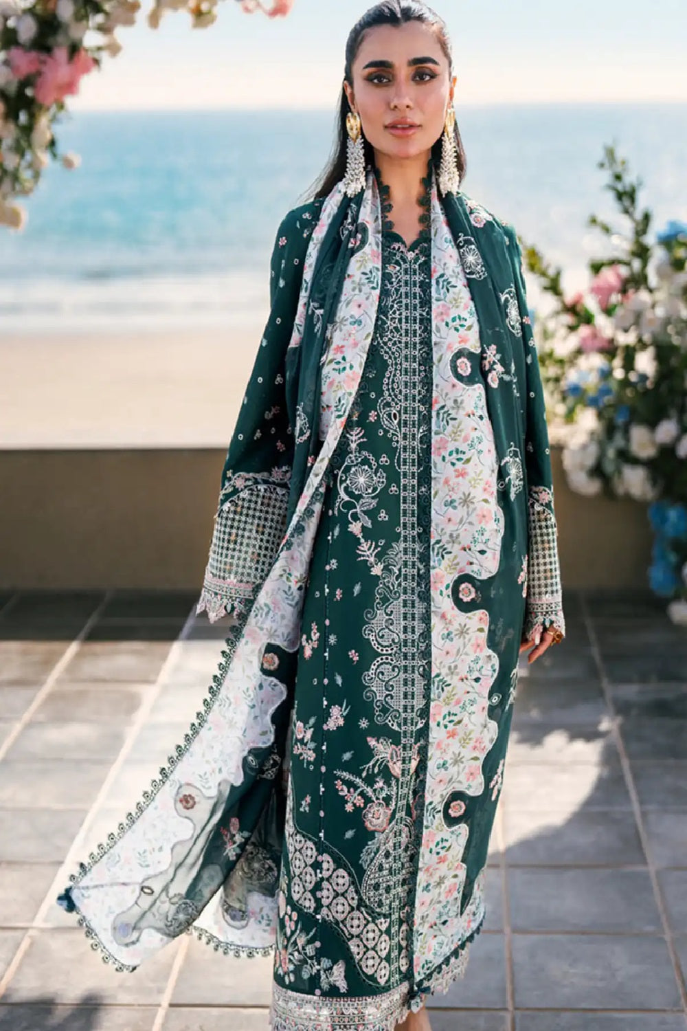 3 Piece Stitched Lawn Suit - Ready to Wear