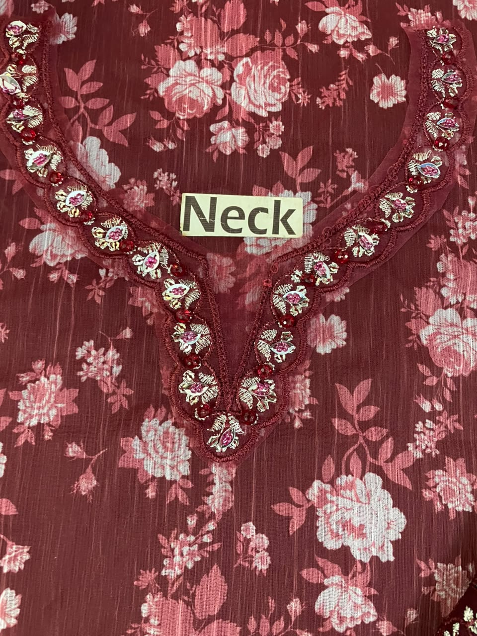 Luxury Chiffon Printed and Embroidered Suit | Elegant Formal & Festive Wear