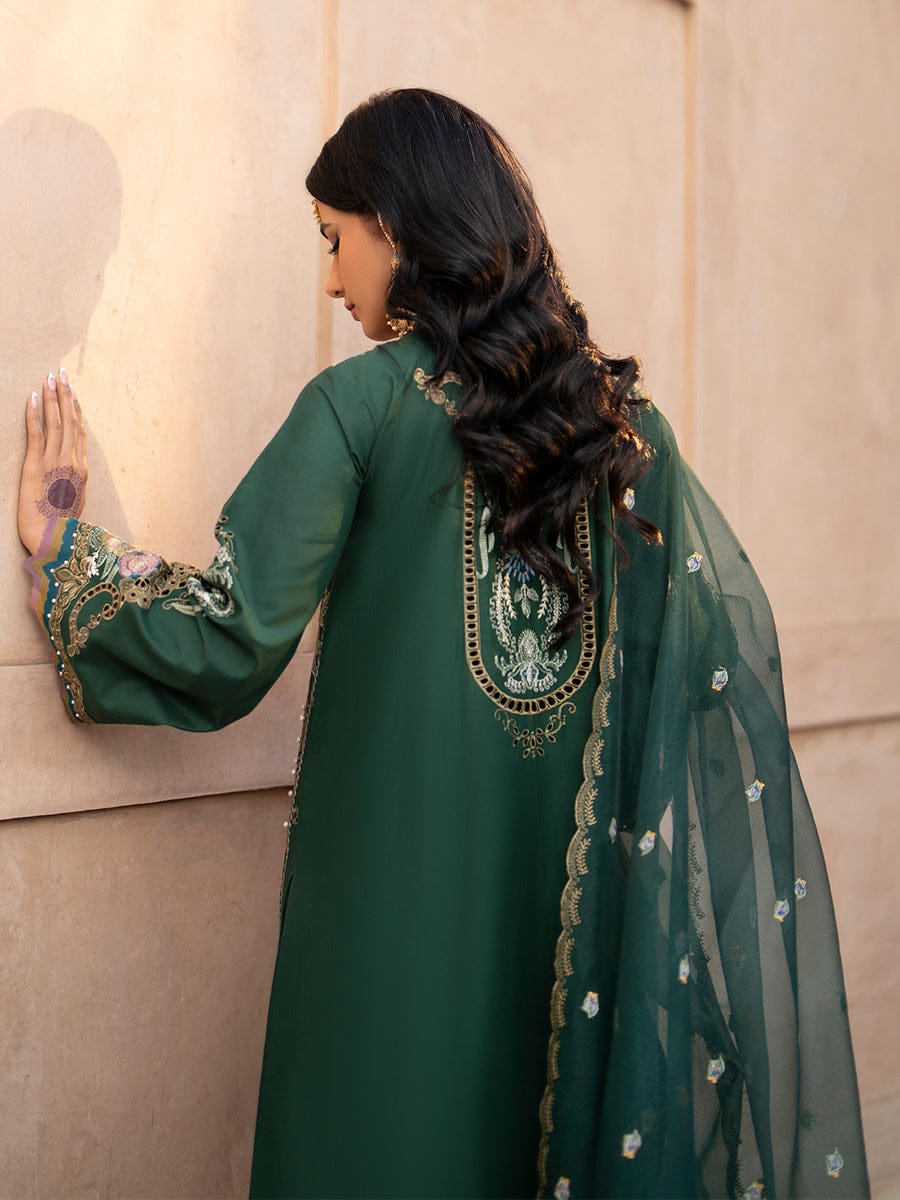 Luxury Heavy Embroidered Cotton Suit | Elegant Festive & Formal Wear